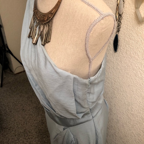 Bcbg sky blue off shoulder dress - Picture 2 of 5